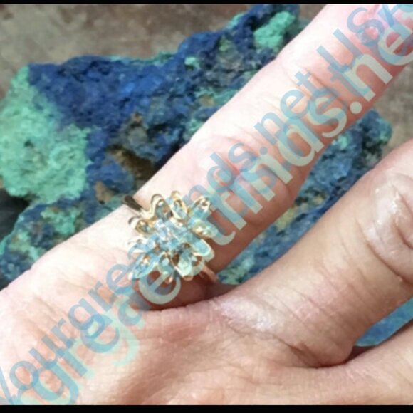 Yellow 14k Gold & 1/2 Carat Diamond Ring Size 5 - Picture 7 of 8